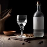 中国传统白酒与酒杯静物
