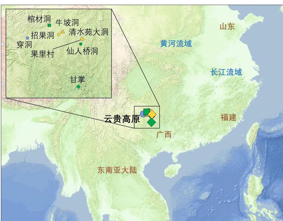 贵州遗址分布与年代